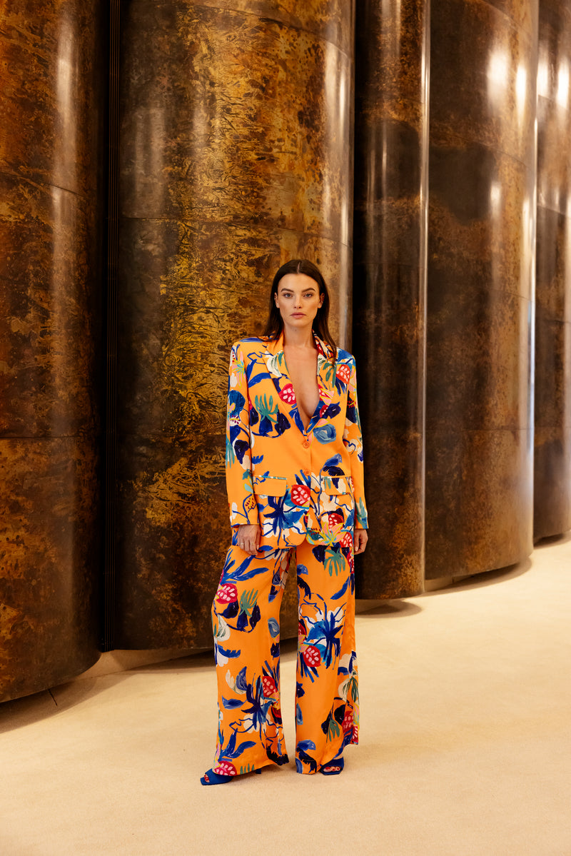 RAVELLO BLAZER ORANGE FLOWER