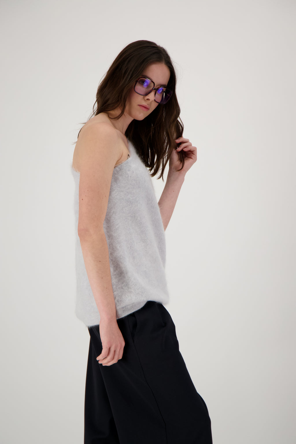 THE MAEVE TOP IN BRUSHED CASHMERE