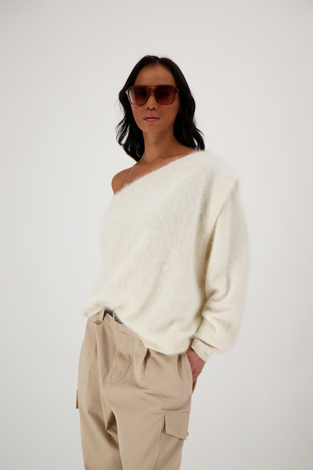 THE DAPHNE TOP IN BRUSHED CASHMERE