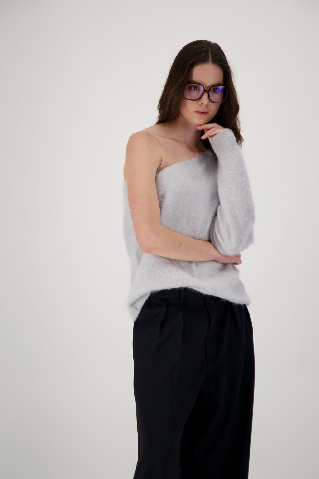 THE DAPHNE TOP IN BRUSHED CASHMERE
