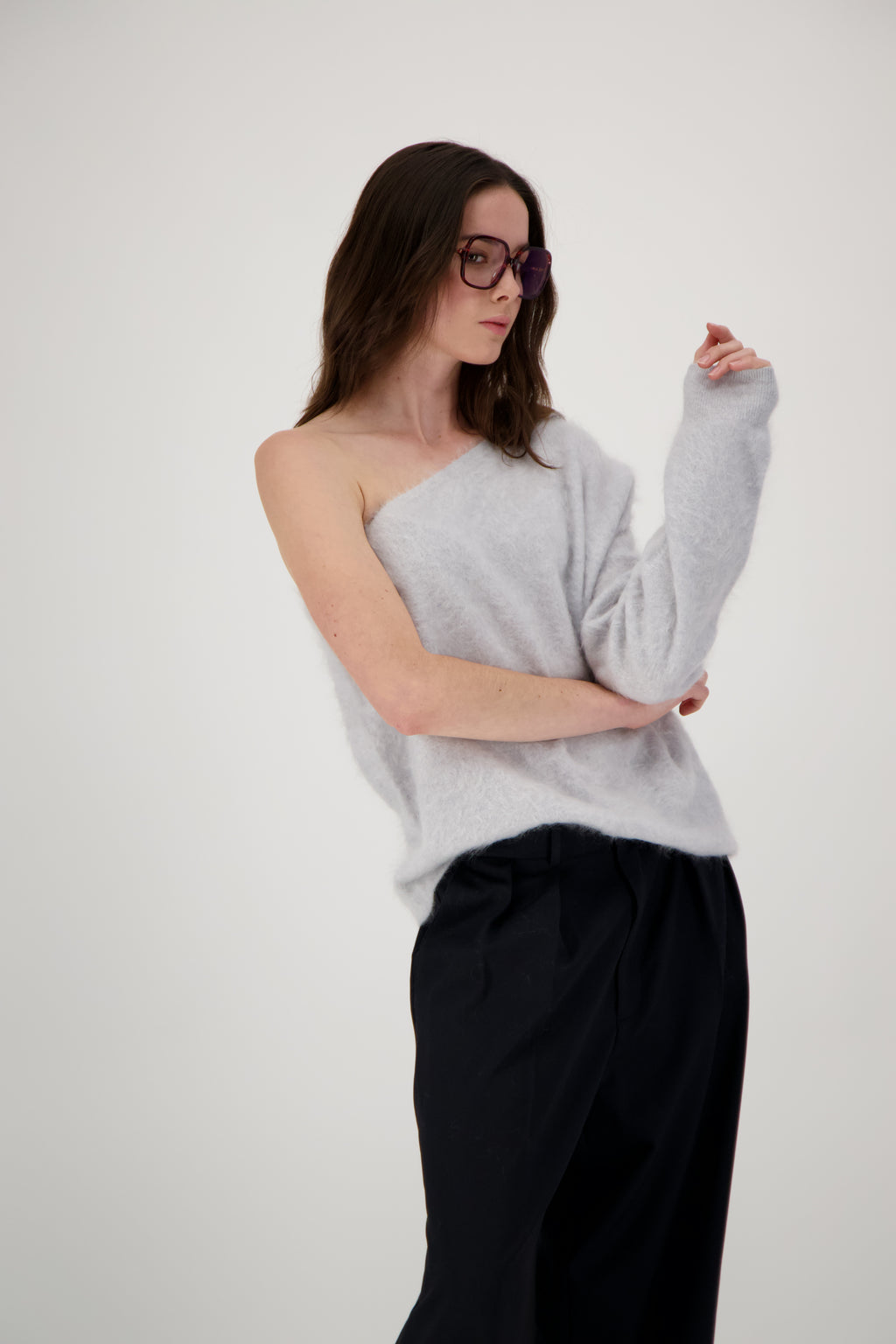 THE DAPHNE TOP IN BRUSHED CASHMERE