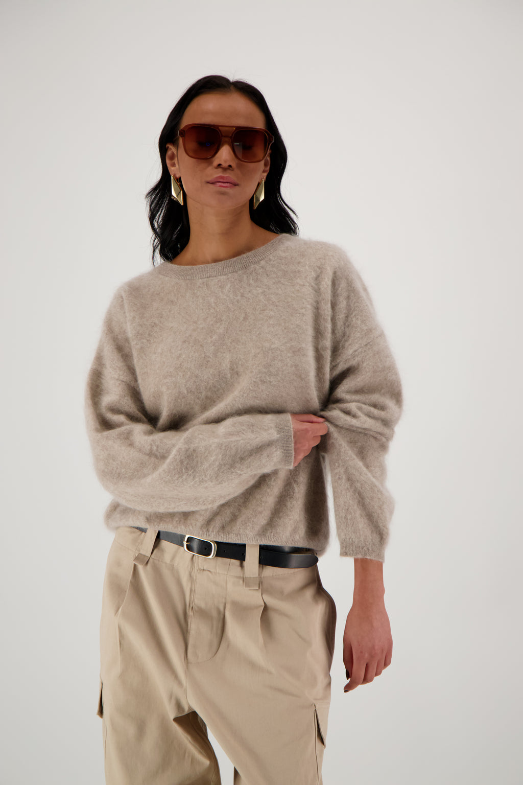 THE RAFAELLA LEE SWEATER IN BRUSHED CASHMERE