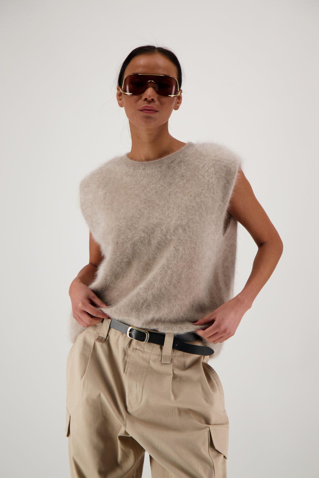 THE MONA TOP IN BRUSHED CASHMERE
