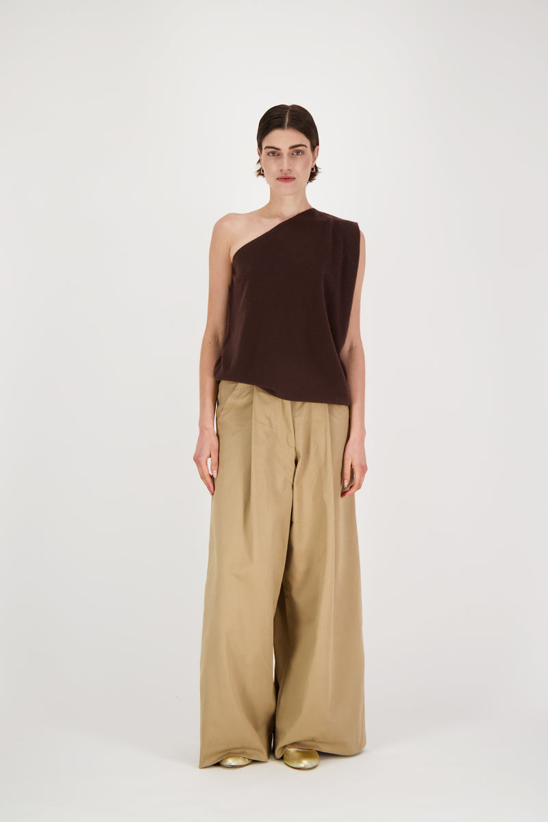 MAEVE ONE-SHOULDER TOP RAVEN