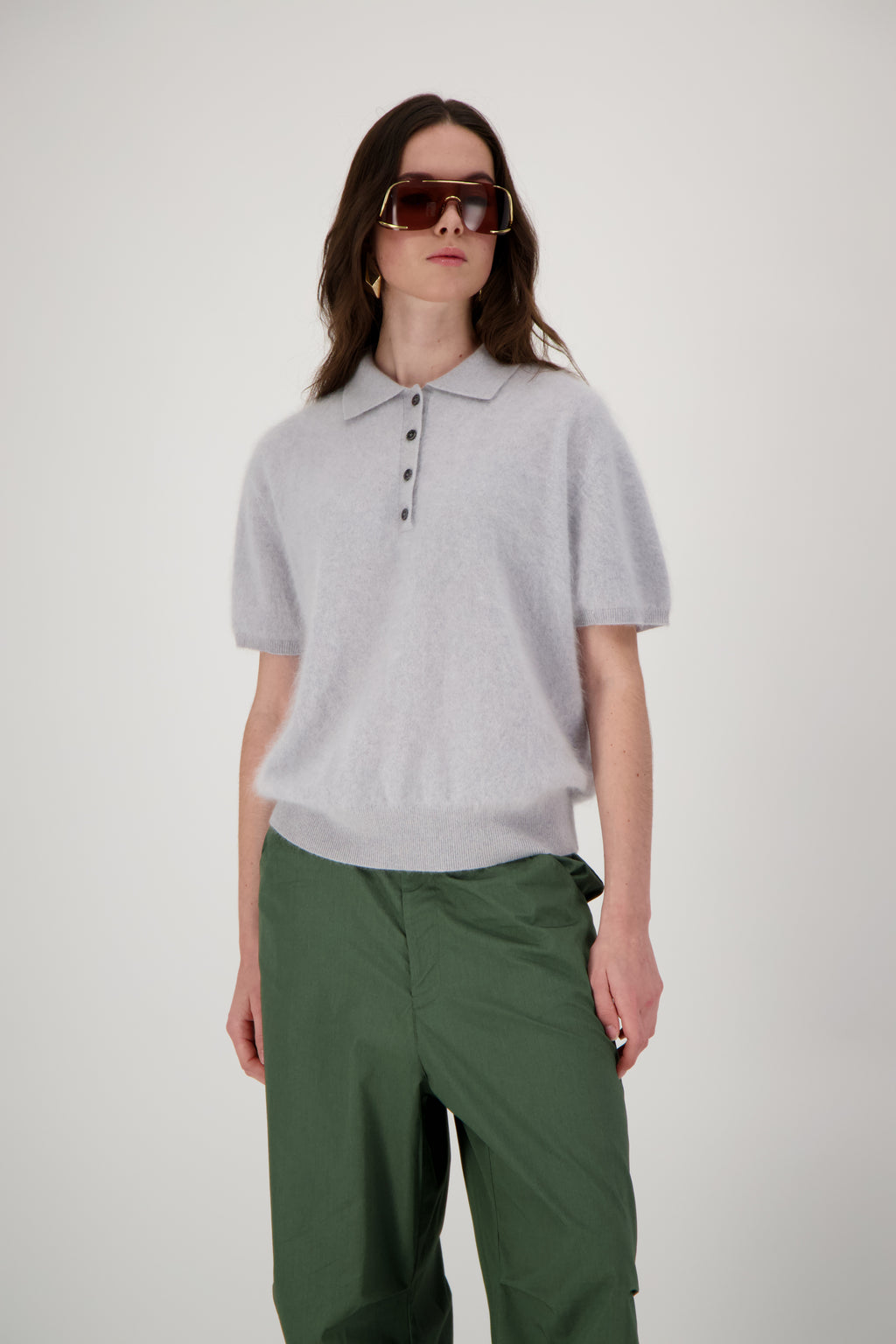 THE LEYA SWEATER IN BRUSHED CASHMERE