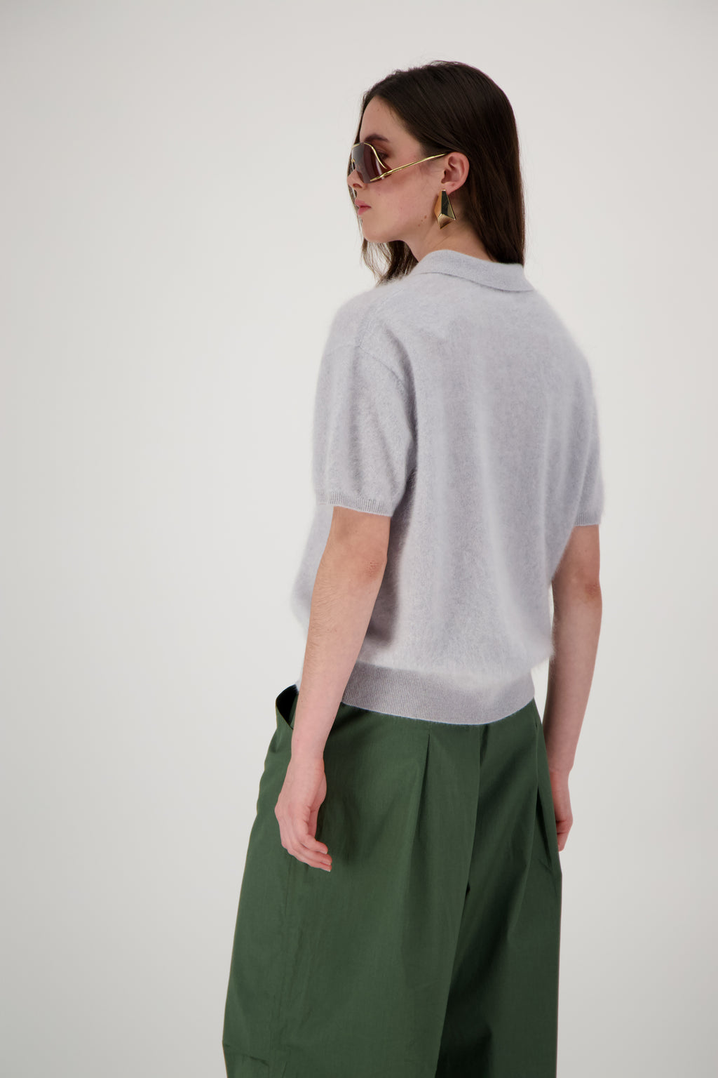 THE LEYA SWEATER IN BRUSHED CASHMERE