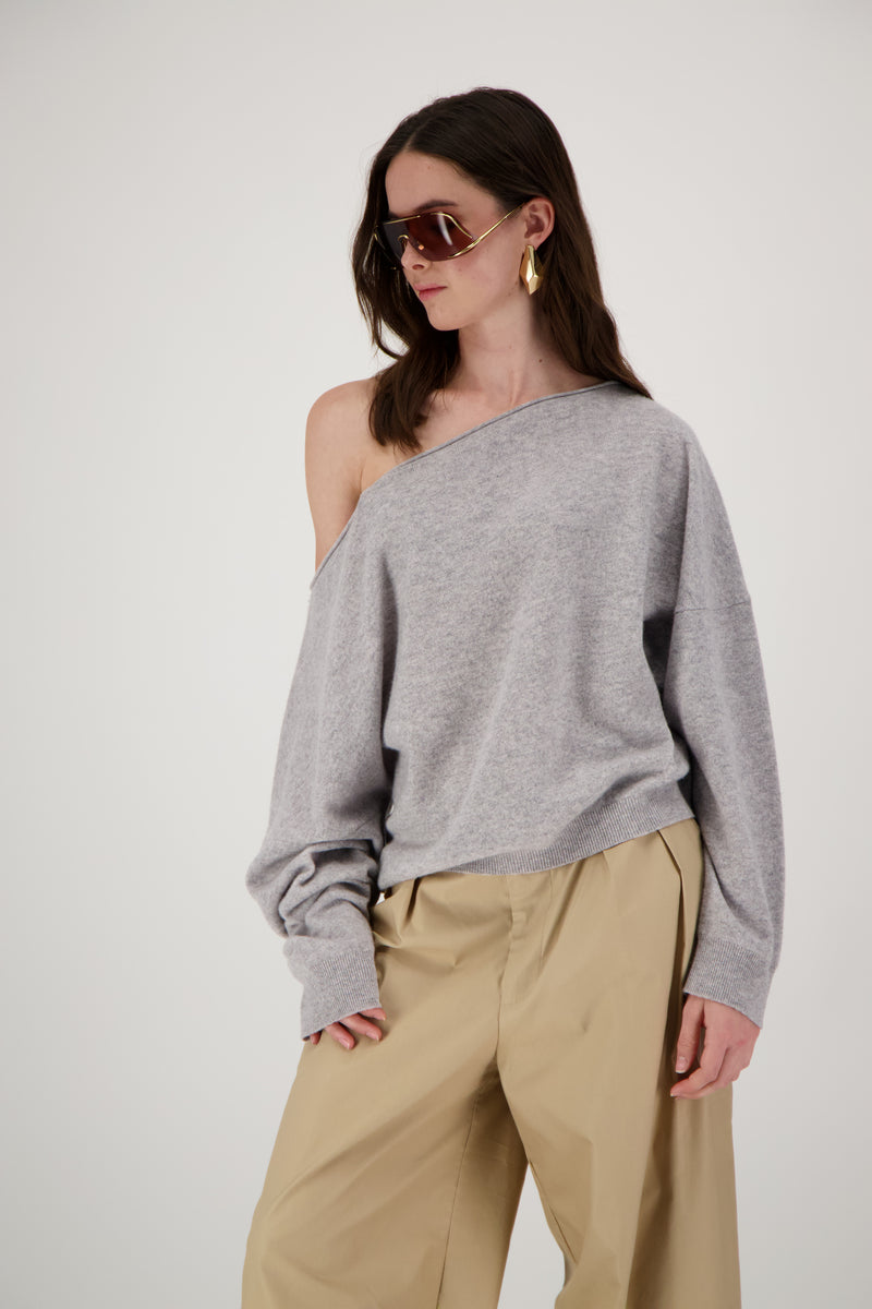 THE ERIKA OFF-SHOULDER CASHMERE