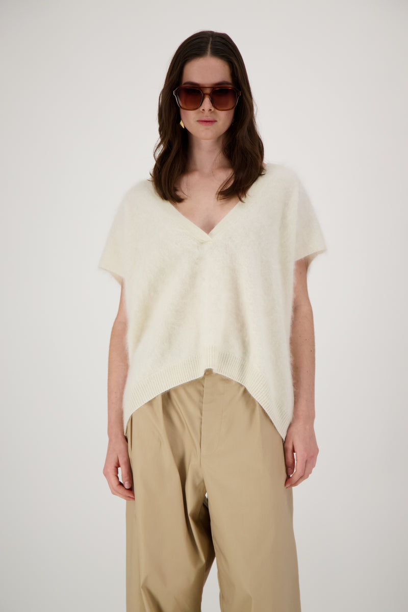 THE FAYE TOP IN BRUSHED CASHMERE