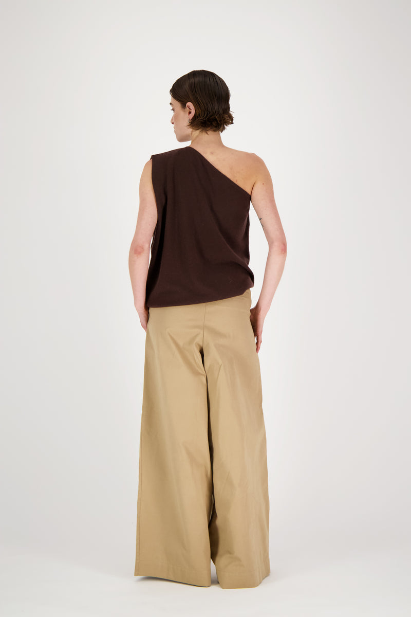 MAEVE ONE-SHOULDER TOP RAVEN