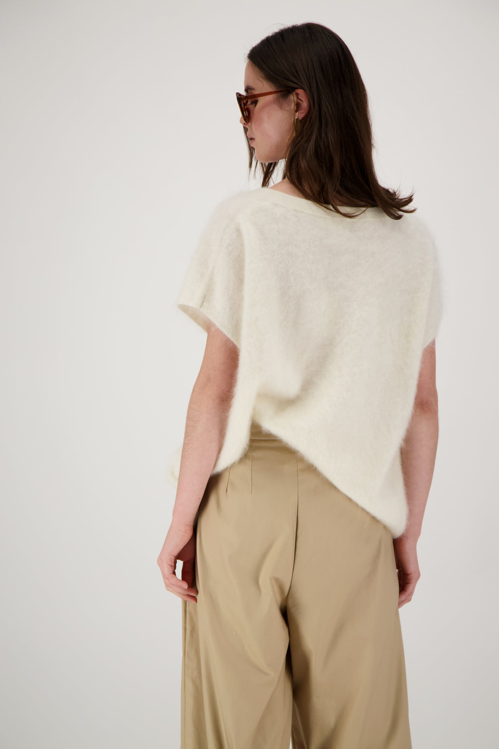 THE FAYE TOP IN BRUSHED CASHMERE