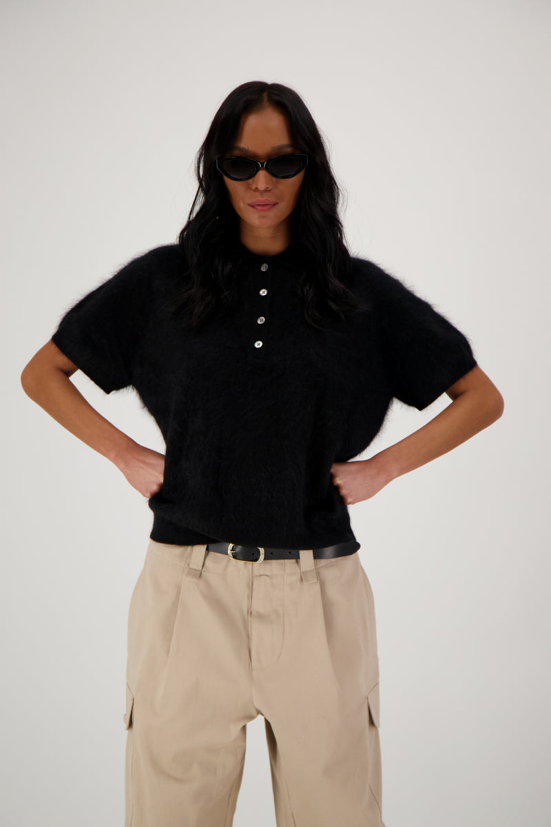 THE LEYA SWEATER IN BRUSHED CASHMERE