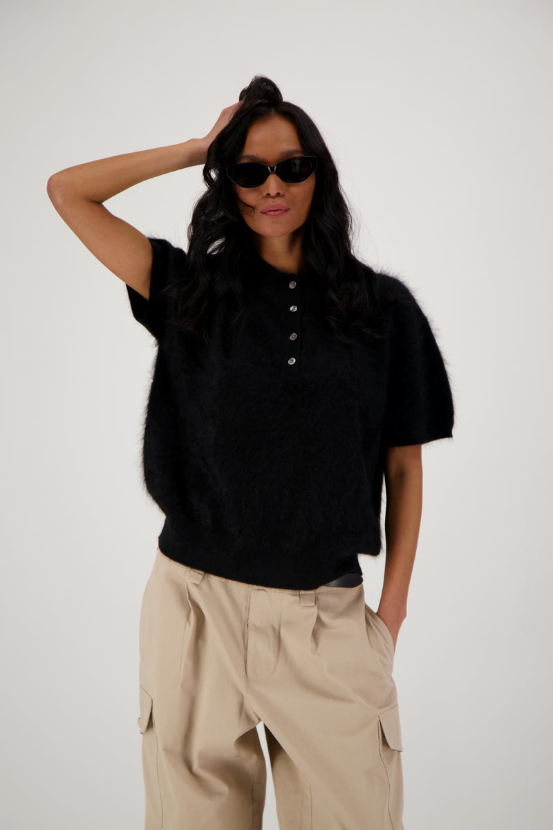 THE LEYA SWEATER IN BRUSHED CASHMERE
