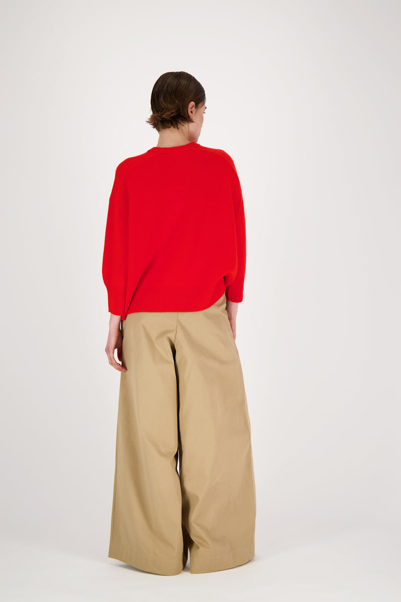 SIMON OVERSIZED KNIT RED