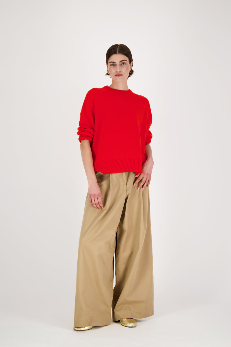 SIMON OVERSIZED KNIT RED