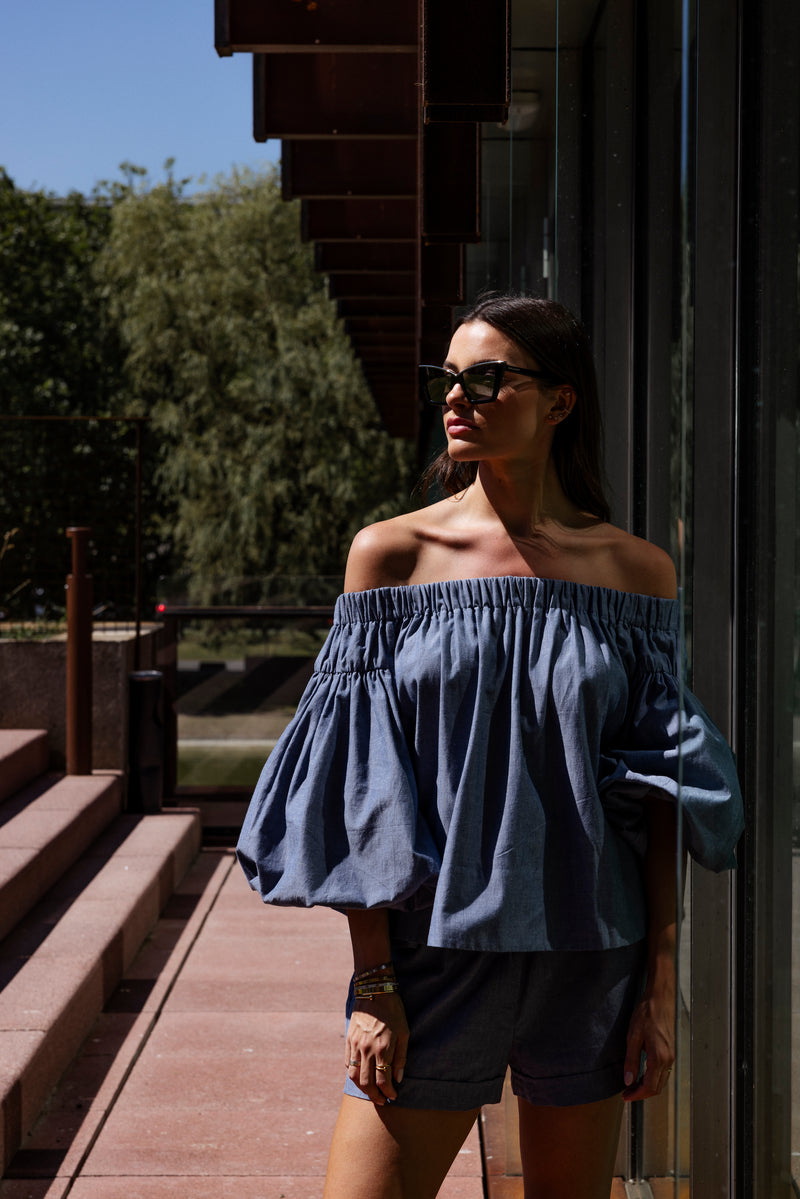 LOUISE TOP DENIM