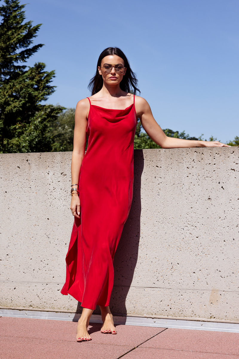 SARDINIA DRESS RED