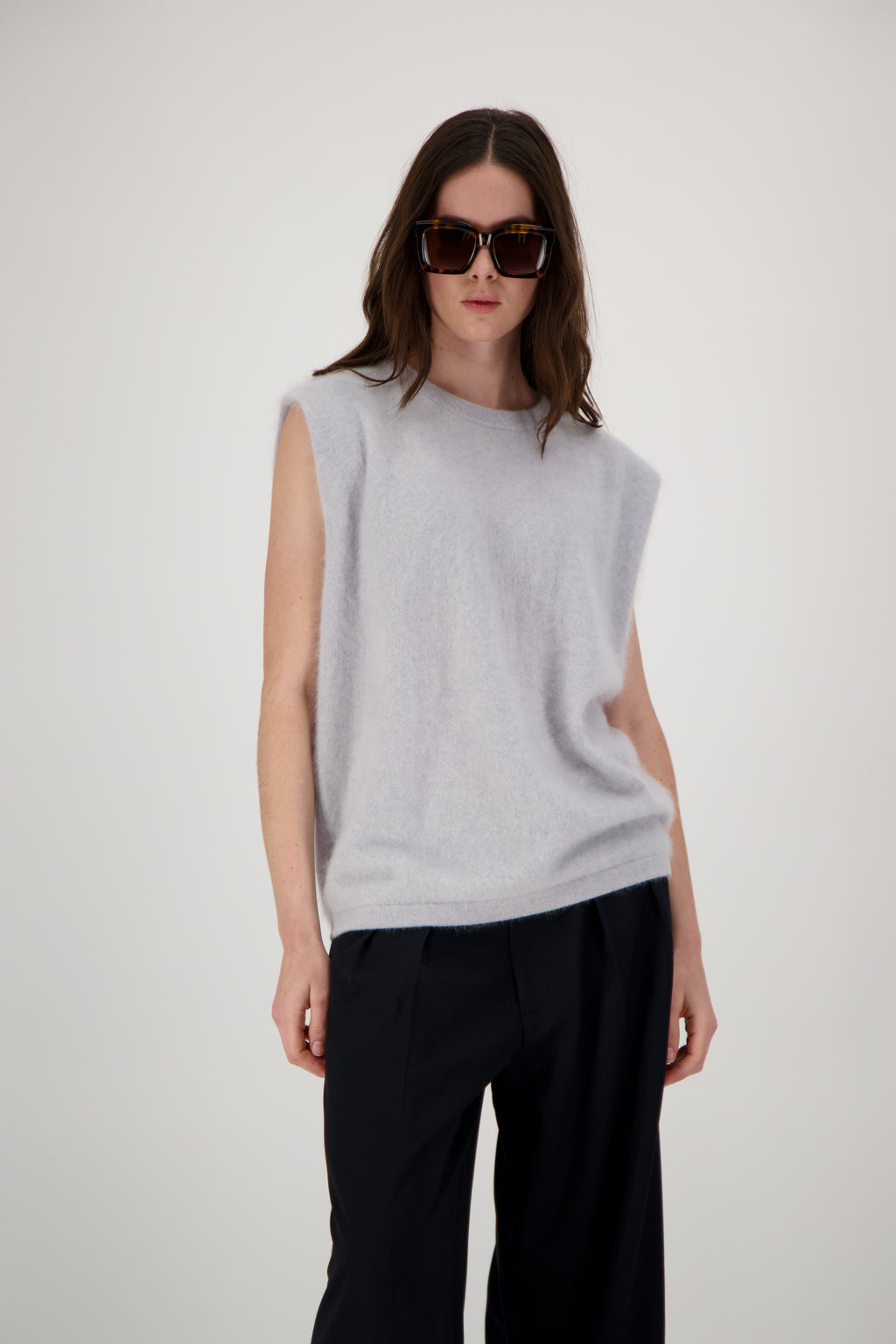 THE MONA TOP IN BRUSHED CASHMERE