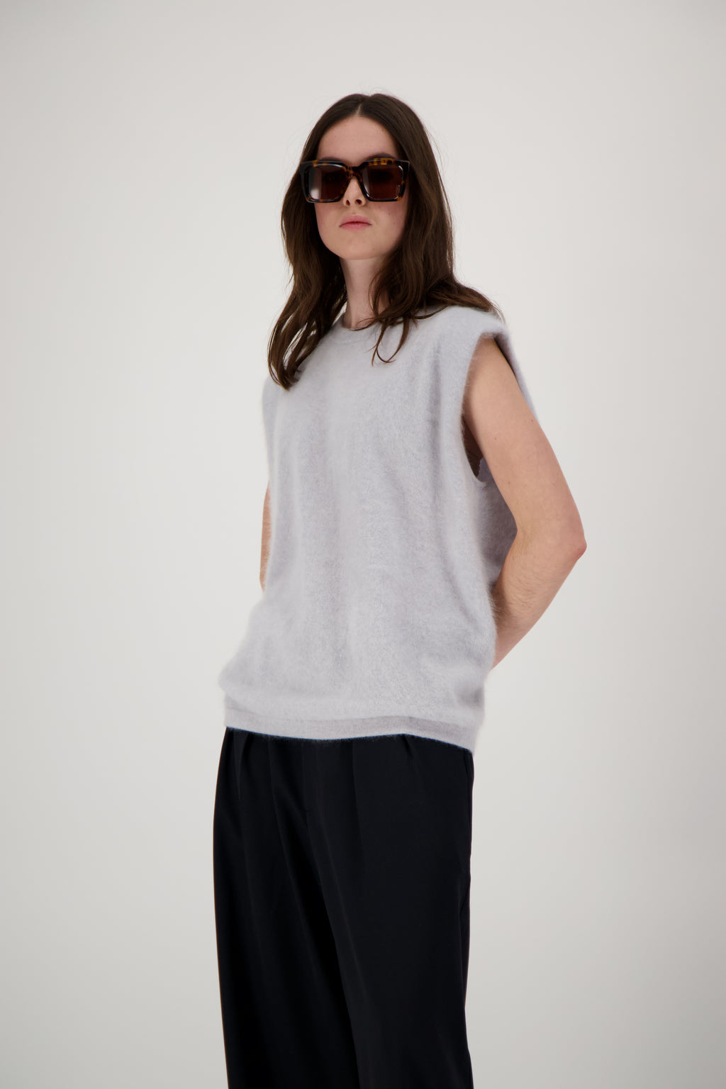 THE MONA TOP IN BRUSHED CASHMERE