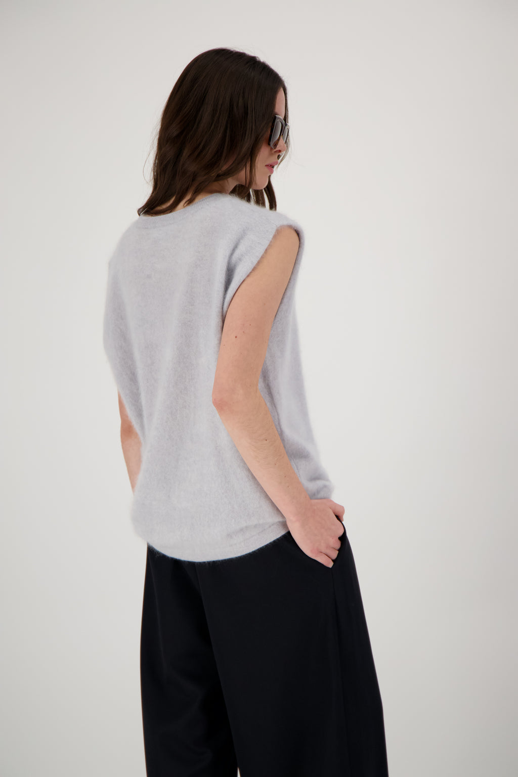THE MONA TOP IN BRUSHED CASHMERE