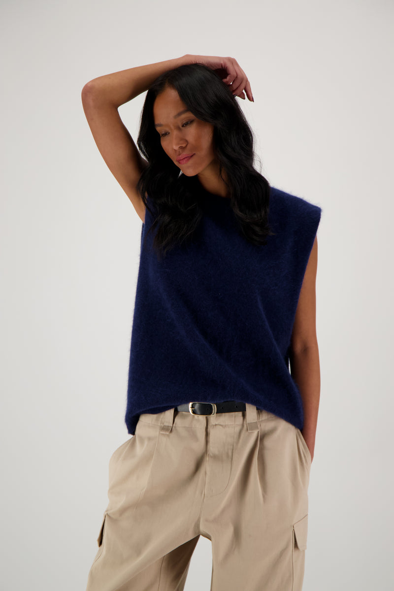 THE MONA TOP IN BRUSHED CASHMERE