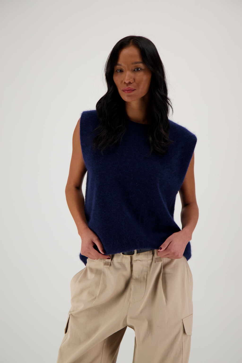 THE MONA TOP IN BRUSHED CASHMERE