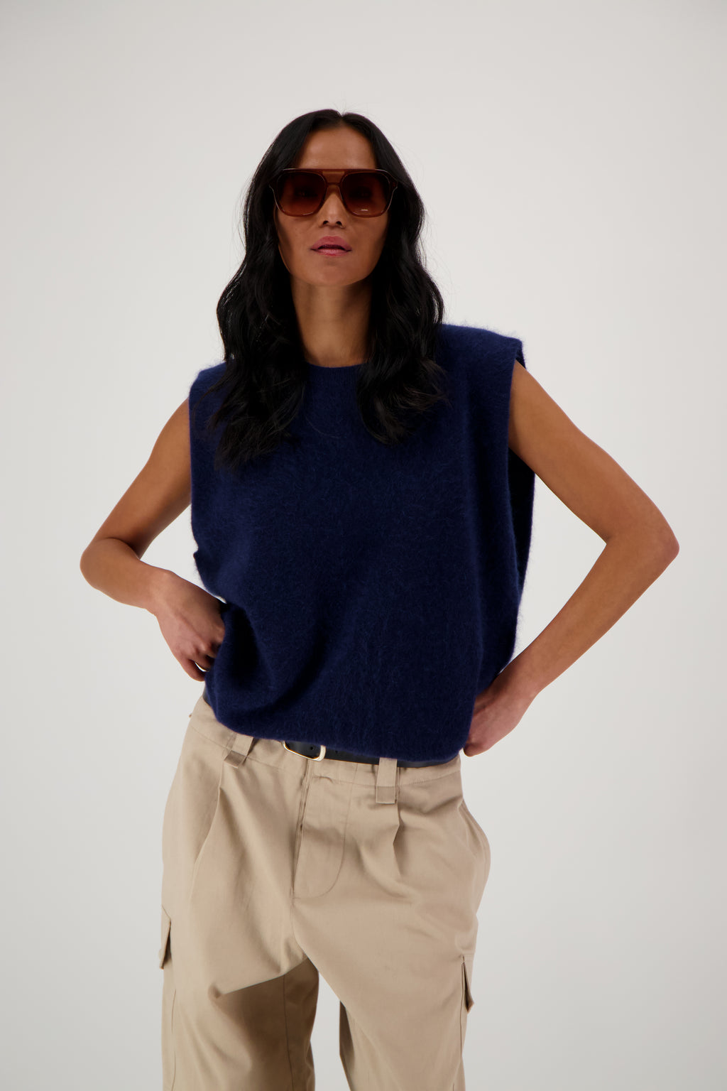 THE MONA TOP IN BRUSHED CASHMERE