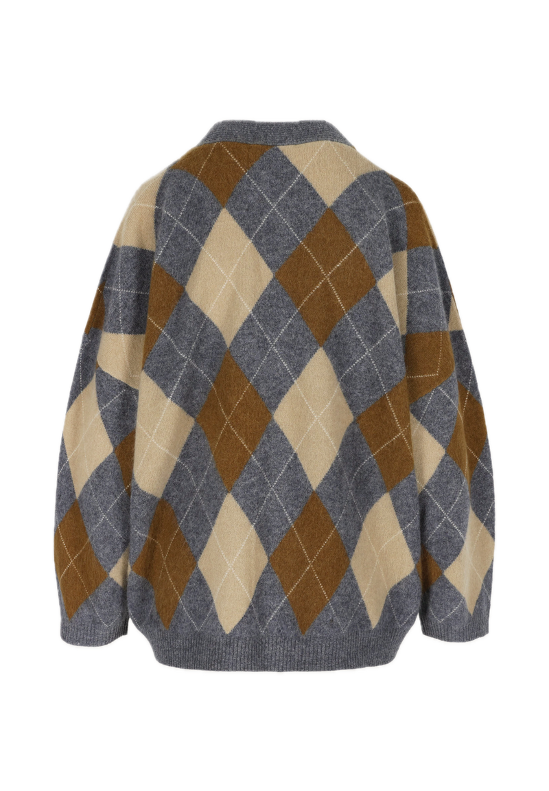 ARGYLE CARDIGAN