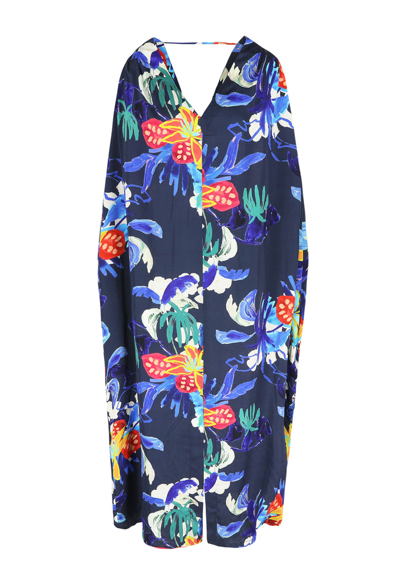 COMO MAXI DRESS NAVY FLOWER