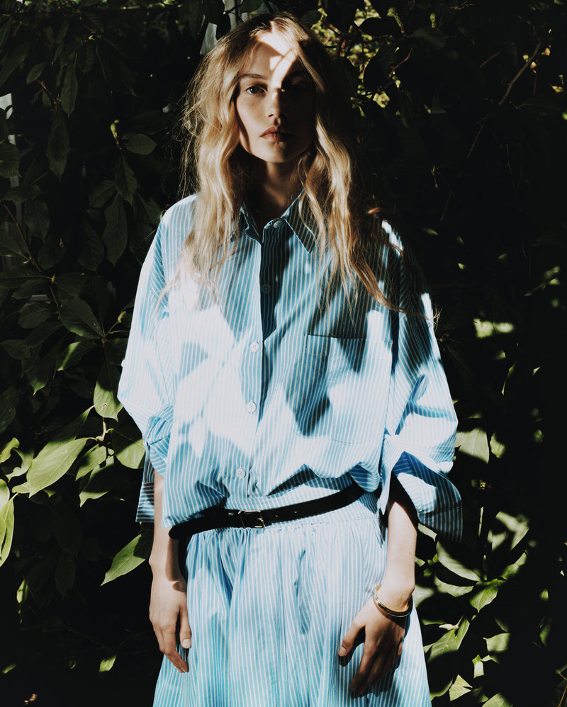 THE NIKKI SHIRT BROAD SKY