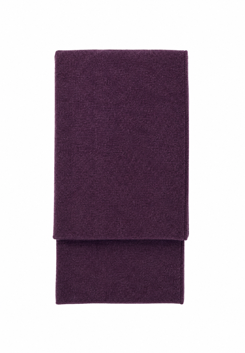 CASHMERE SCARF - XL - MERLOT