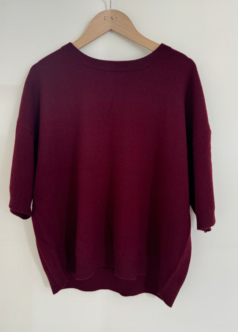 RAFAELLA CASHMERE BORDEAUX