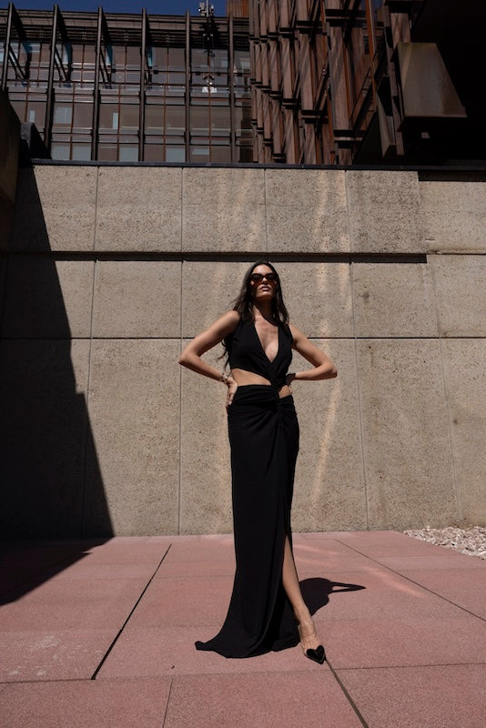 SOUMAYA DRESS BLACK