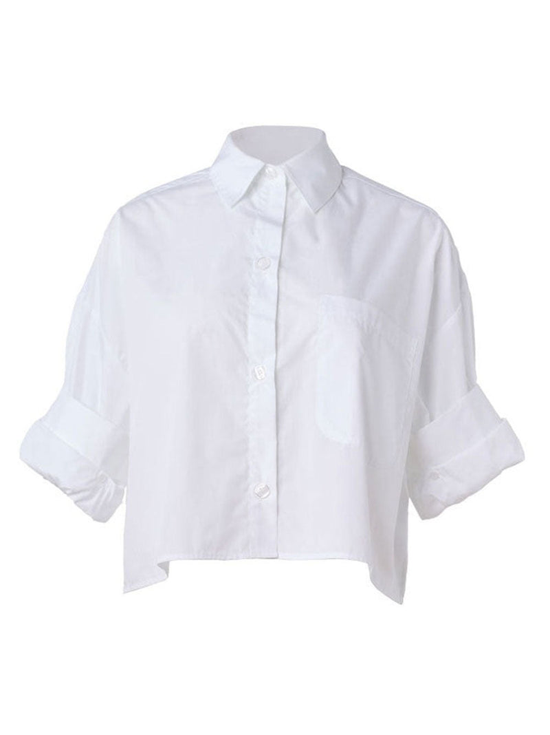 NIKKI SHIRT WHITE POPLIN