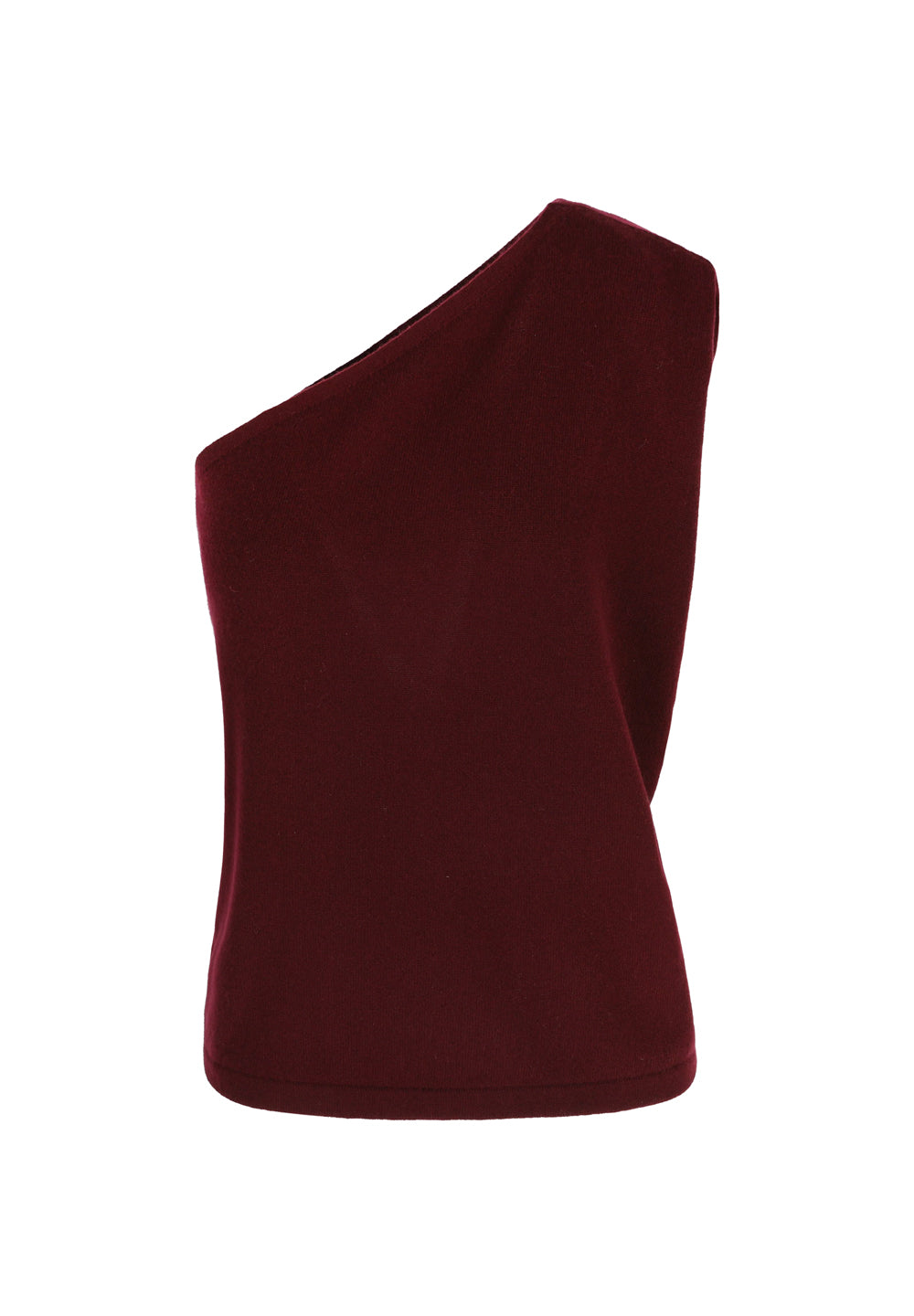 MAEVE ONE-SHOULDER TOP BURGUNDY