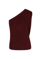 MAEVE ONE-SHOULDER TOP BURGUNDY
