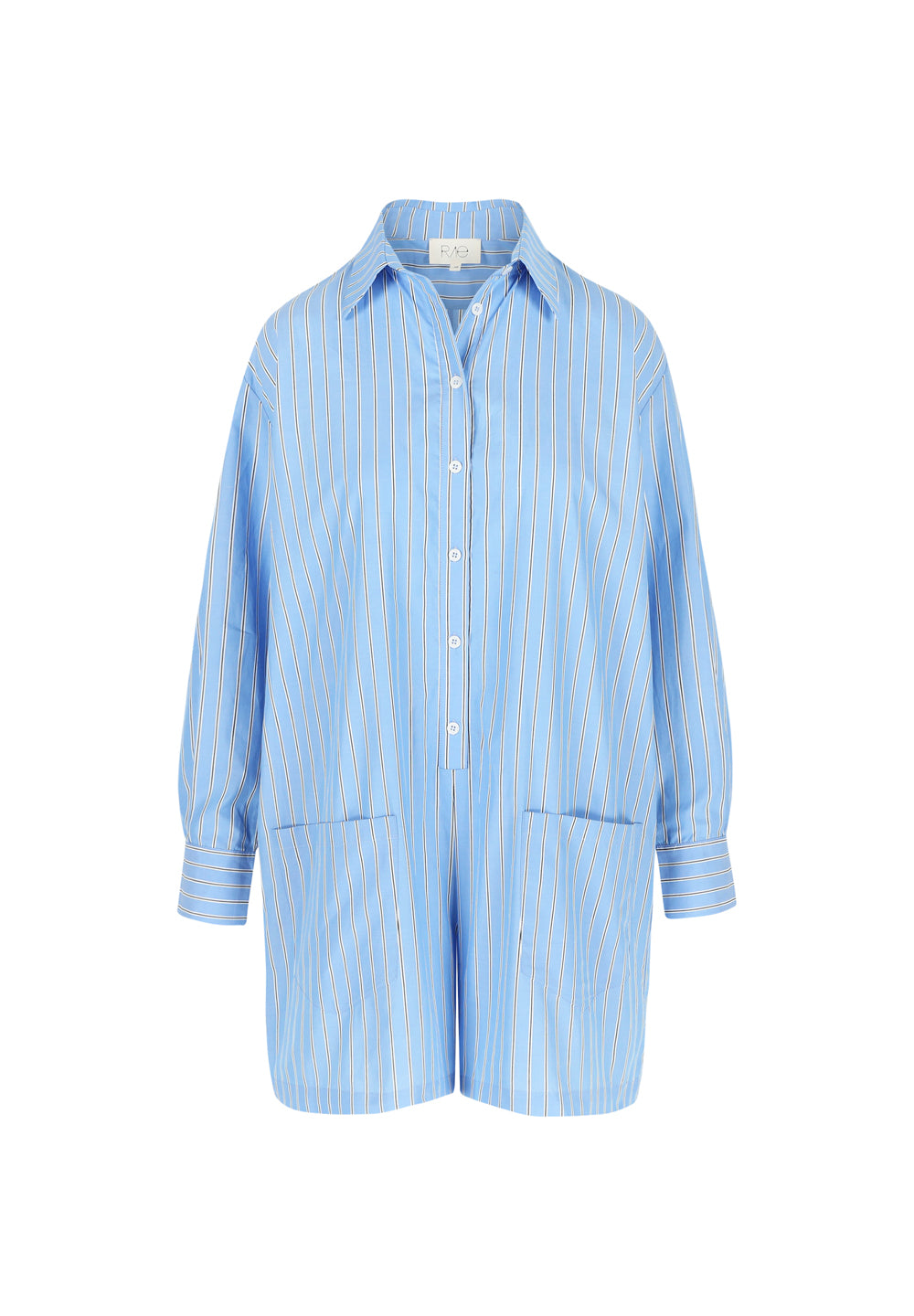 OLIVIA JUMPSUIT LIGHT BLUE STRIPE