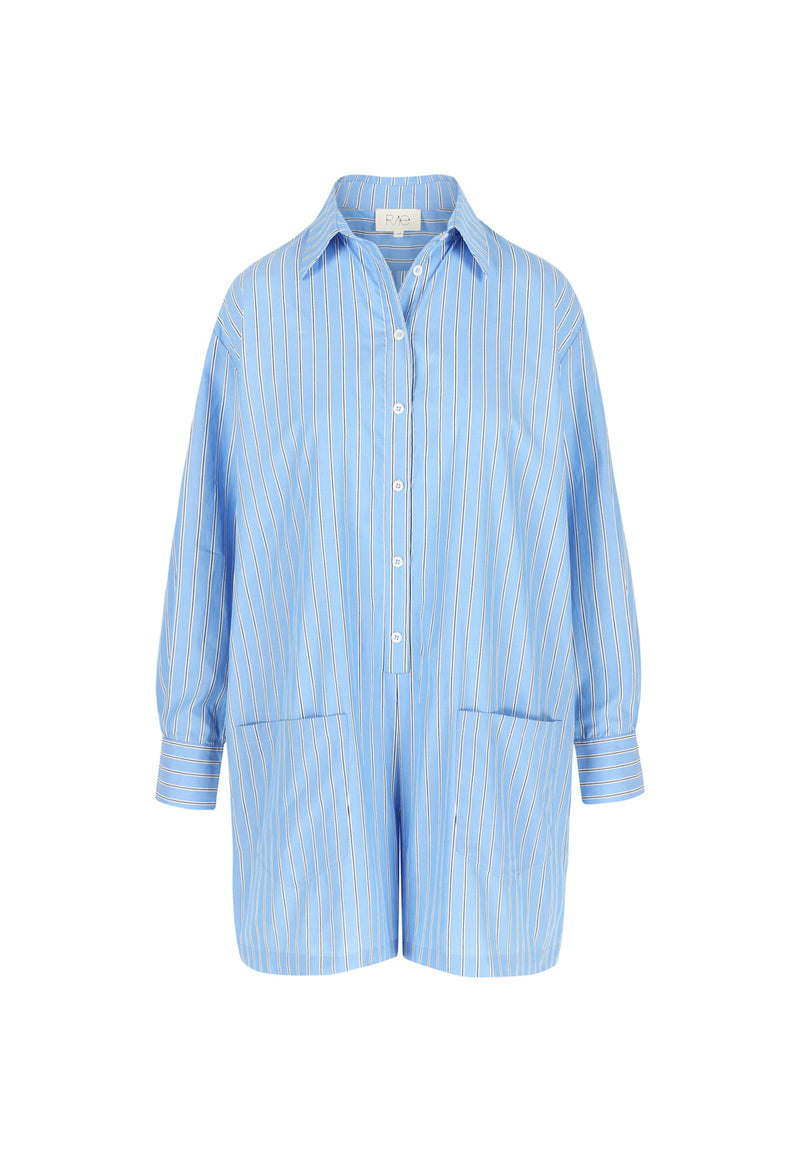OLIVIA JUMPSUIT LIGHT BLUE STRIPE