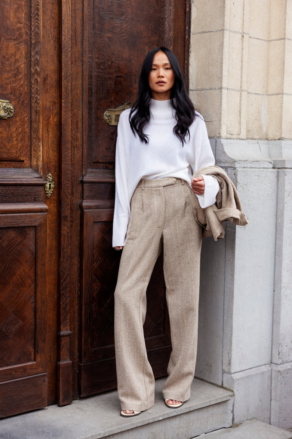 TATIANA CASHMERE OFF-WHITE
