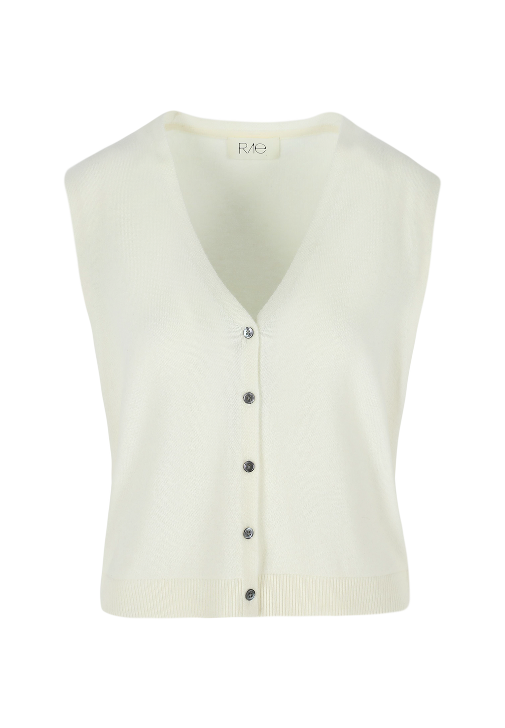 ANDY CASHMERE VEST OFF-WHITE