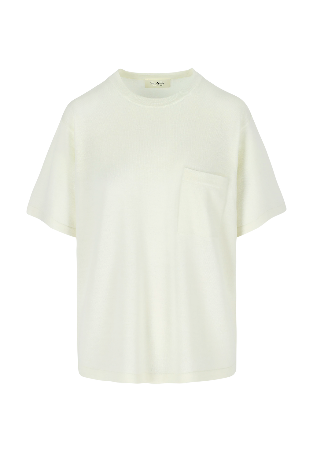 HUGO MERINO WOOL T-SHIRT OFF-WHITE