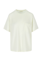 HUGO MERINO WOOL T-SHIRT OFF-WHITE