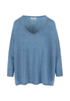 VALENTINA OVERSIZED VNECK BRIGHT BLUE