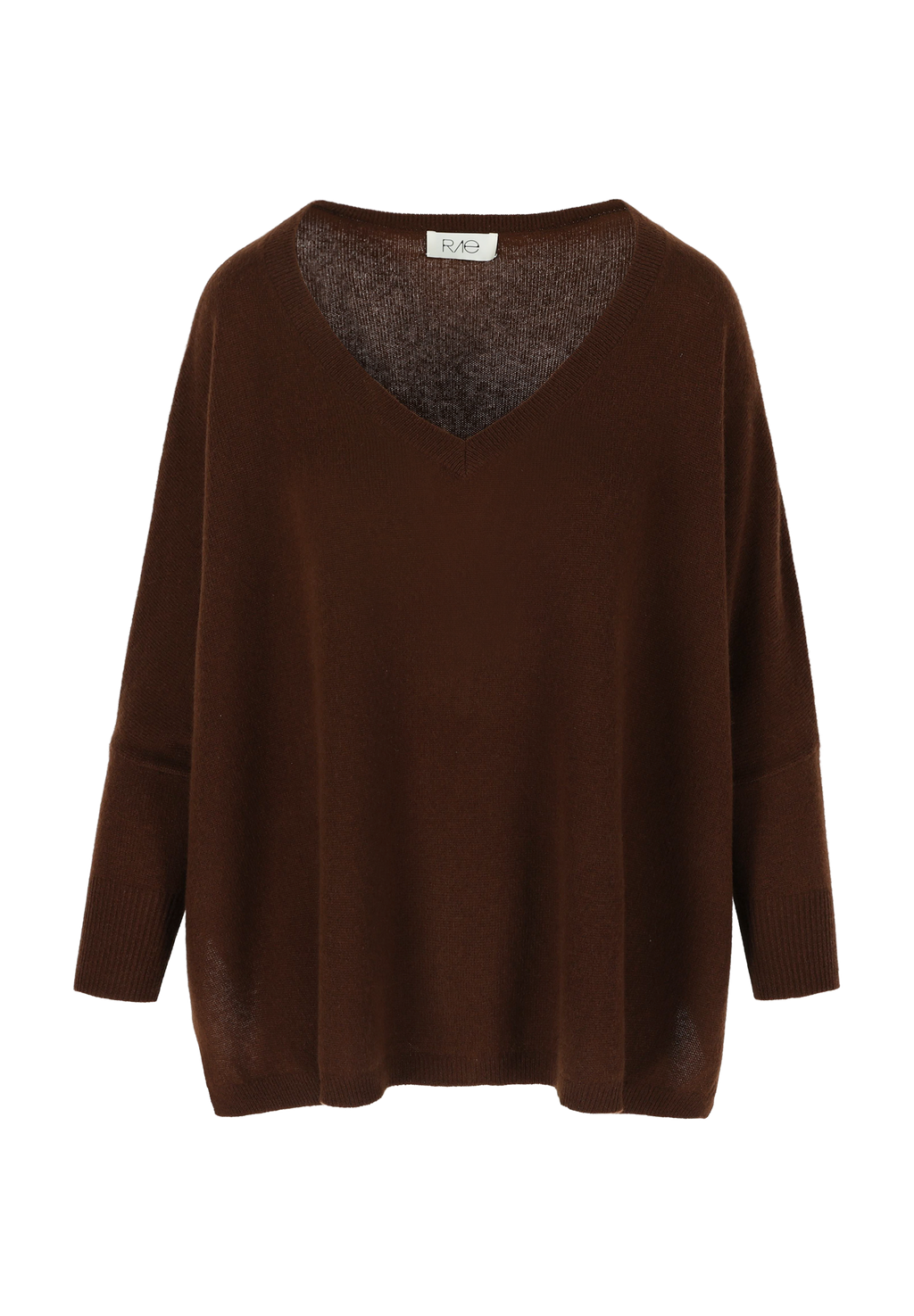 VALENTINA OVERSIZED VNECK COCOA