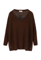 VALENTINA OVERSIZED VNECK COCOA