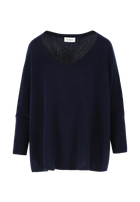 VALENTINA OVERSIZED VNECK NAVY