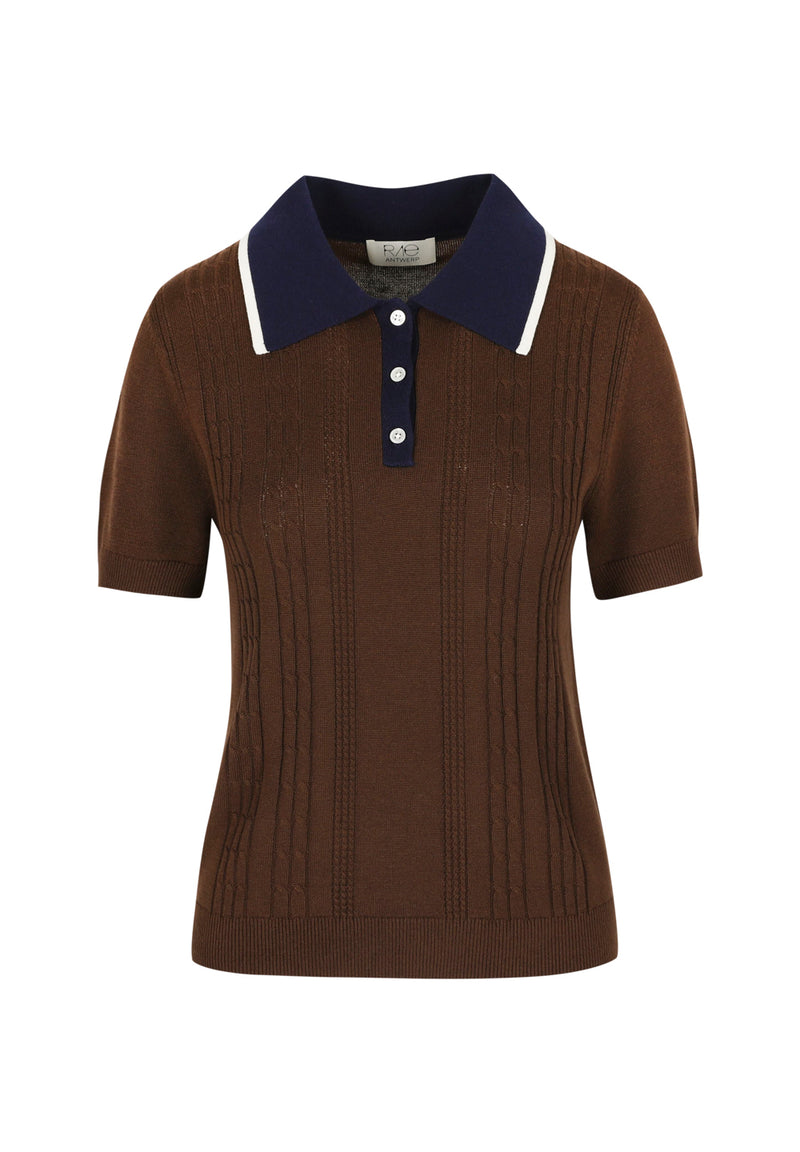 THE MONICA SILK CASHMERE POLO
