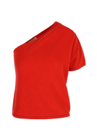 JACE ONE SHOULDER TOP CASHMERE LAVA