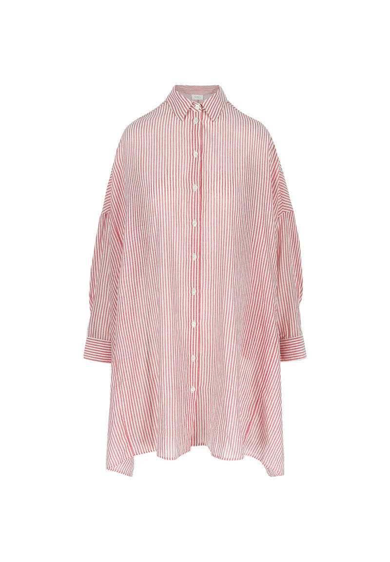 MARTINE DRESS RED STRIPE