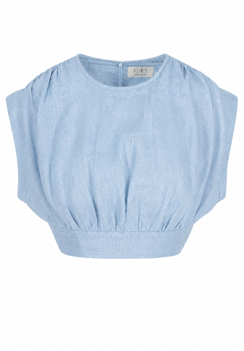 THE MELISSA TOP IN LINEN