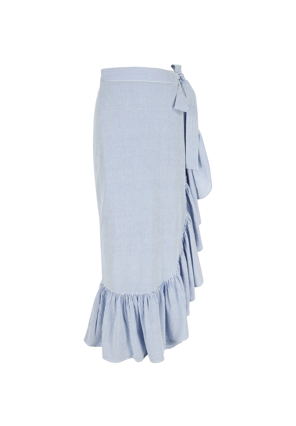 PALM SKIRT BLUE STRIPE